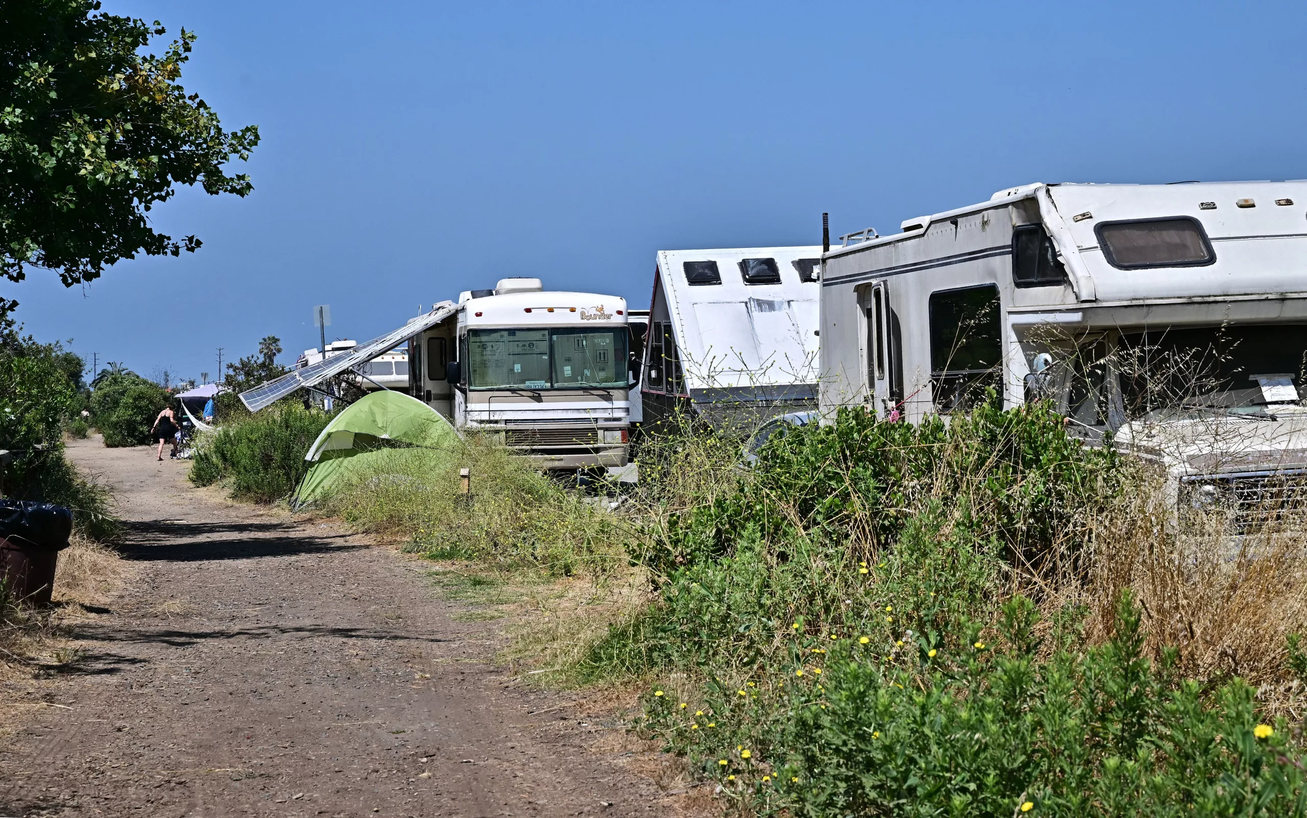 A Los Angeles resident who once lived a middle class life is now living in an RV and struggling to find stable housing