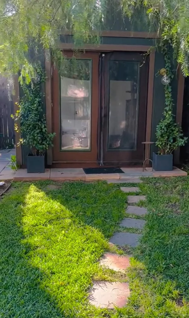 A TikToker has shared their backyard tiny home in a recent TikTok post