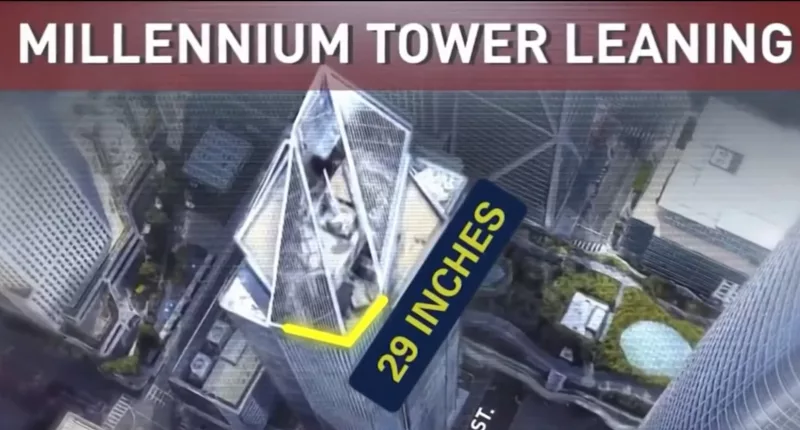 Residents of a tilting tower in San Francisco are being asked to help cover the costs of stabilizing building
