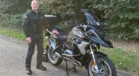 Dave Craker, 62, was bitten by a stowaway snake that hid in his motorbike