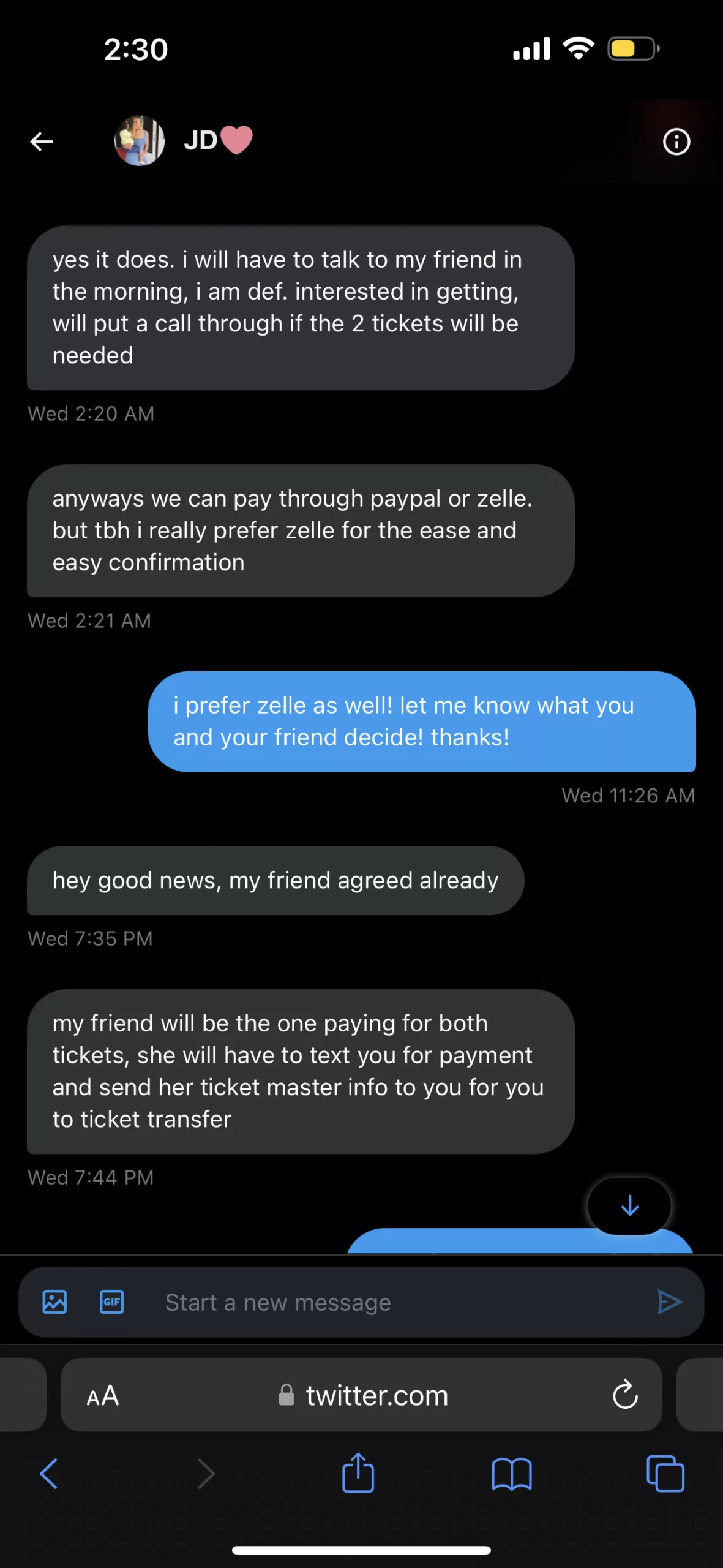 I nearly fell victim to a Zelle scam while trying to sell concert tickets