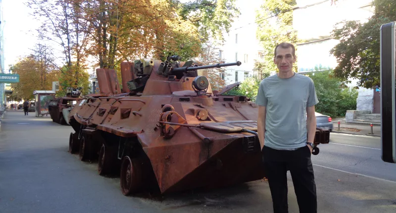 Mark Dabbs visited Kyiv, Ukraine, on his holiday