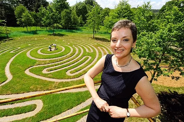 Multi-talented: Patricia designed and built the maze at Wakehurst Place, Sussex