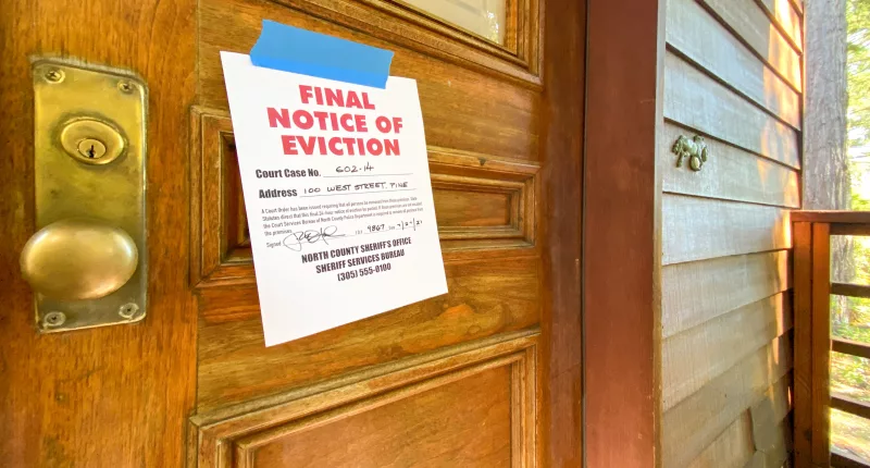 The unnamed veteran was facing eviction and pleaded to the public with a sign asking for help to move