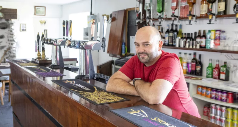 Aaron Sanderson is the 'King' of Piel Island