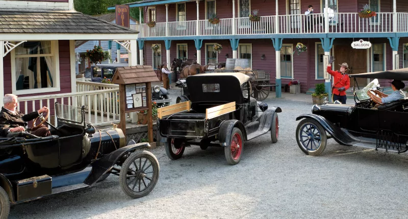 a traffic jam in Hope Valley in