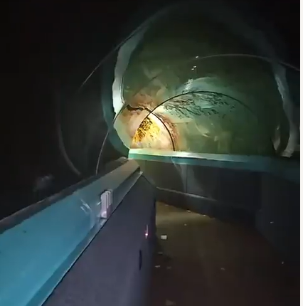 A video shared on TikTok shows creepy footage from an abandoned Sea Life sanctuary