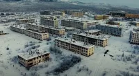 The frozen landscape of a once vibrant mining city left to rot
