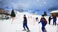 The world's biggest indoor ski slope is located in the desert