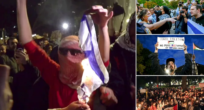 Israel-Hamas war protesters clash in NYC over deadly hospital bombing
