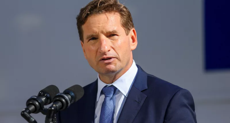 Democratic presidential candidate U.S. Representative Dean Phillips announced that he was going to run on October 27 in front of a group of supporters