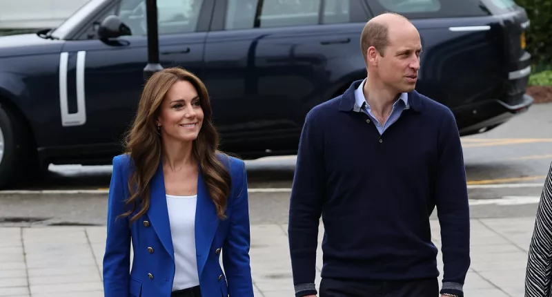 Kate and William don sports gear on visit to Marlow