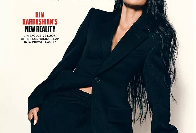Power pose: Kim Kardashian graced the cover of Fortune