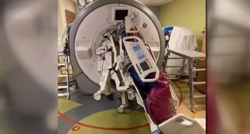 MRI accident leaves California nurse pinned between bed and machine