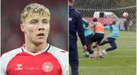 Man United Rasmus Hojlund Amazes Coaches with Viral Denmark Training Clip