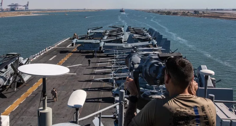 Marine Expeditionary Unit moves closer to Israel via Red Sea