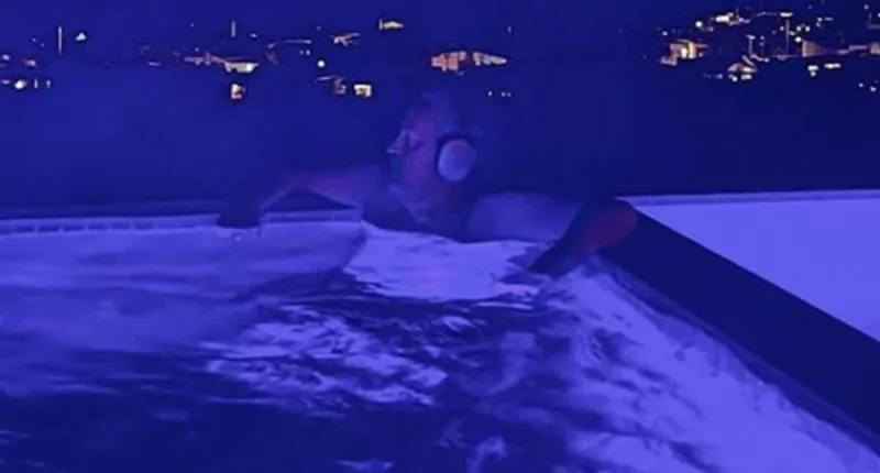 Matthew Perry's haunting last picture in hot tub five days before 'drowning in jacuzzi'