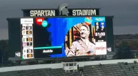 Michigan State shows Adolf Hitler's image ahead of game