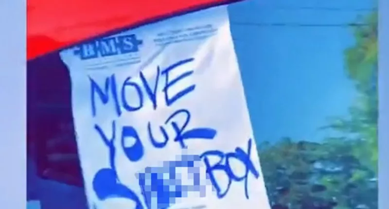 Moment Christian tries to retrieve angry note he left on nun's car
