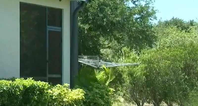 In the picture, you can see how the clothesline is visible from the street