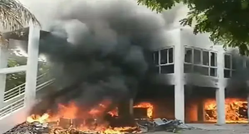 Prakash Solanke's house set on fire