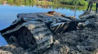 Nazi Panzer tank found in a Polish river nearly 80 years after it sank