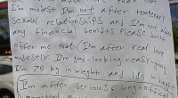 An exigent bachelor listed his requirements for his ideal woman in a bizarre note