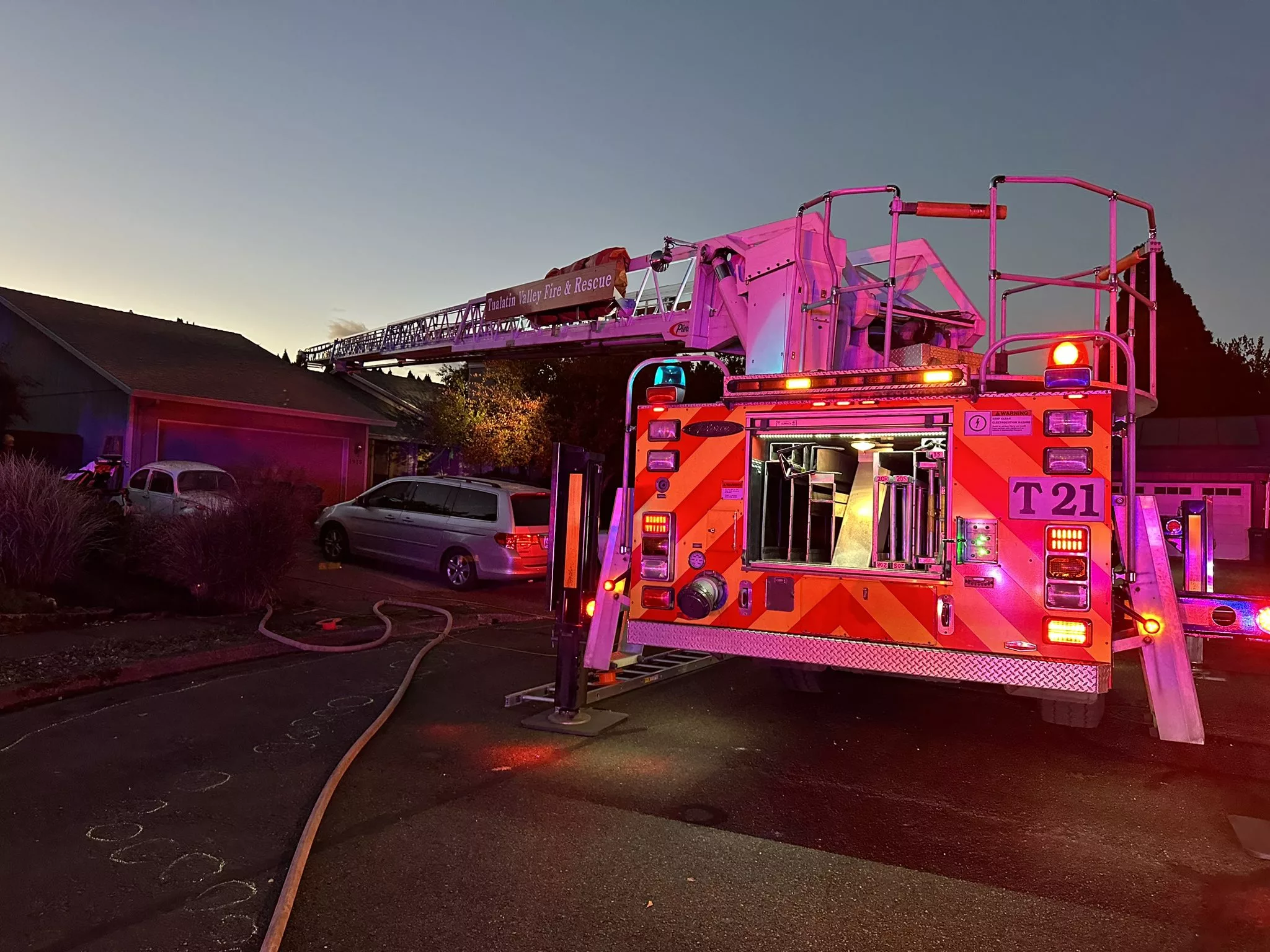 One person is dead and another is in serious condition after a plane crashed into the roof of a home