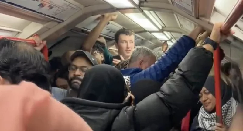 Outrage as London tube driver whips up pro-Palestinian chants