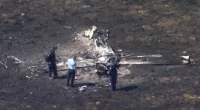 A pilot died in a catastrophic light plane crash southwest of Warwick