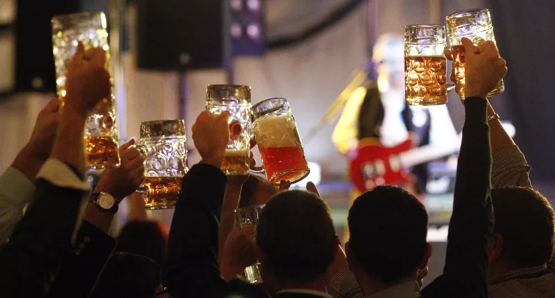 Austria's Beer Party — which outlandishly plans to give each adult a 90-pint barrel of free alcohol a month — has soared to third in the polls