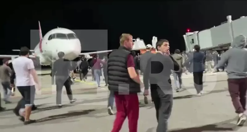 The angry mob stormed the airport in Dagestan, Russia, reportedly looking for Jewish passengers