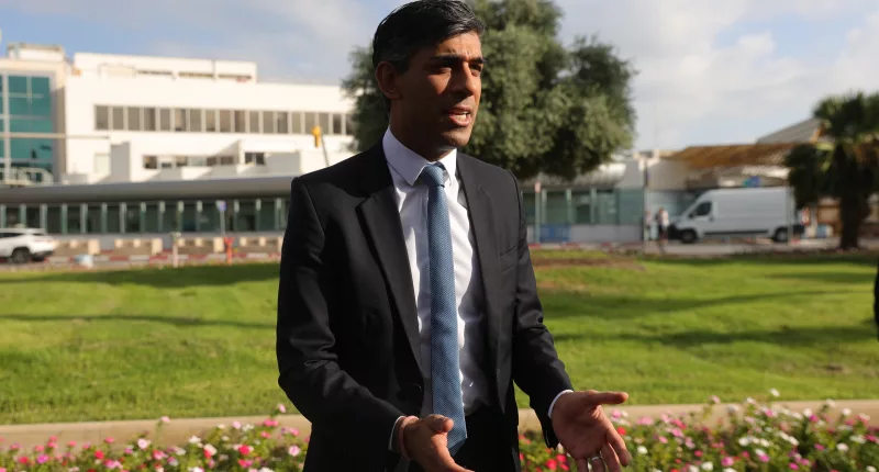 Rishi Sunak arrived in Israel this morning