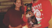 Marty York is seen in a photo with his mother, Deanna Esmaeel, who was found dead on Thursday