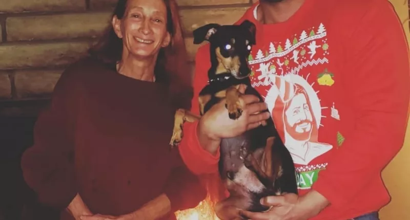 Marty York is seen in a photo with his mother, Deanna Esmaeel, who was found dead on Thursday
