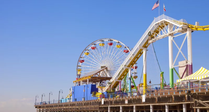 The Santa Monica Pier has been evacuated and police are at the scene after a man claimed to have a bomb