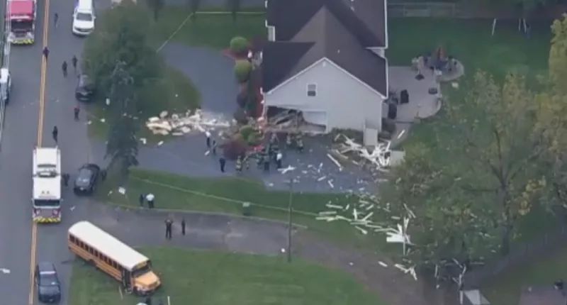 School bus crashes into Edison, NJ, home, causing extensive damage