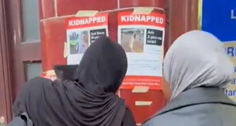 Shocking moment woman says 'this is for Palestine!'