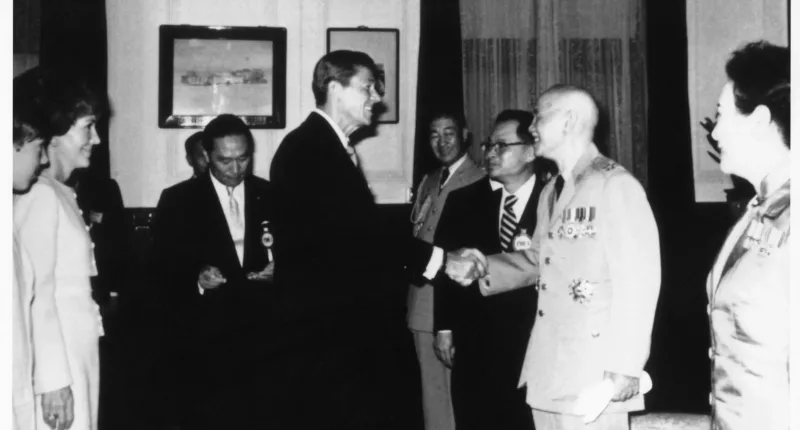 Taiwan president on Reagan's support during visit with US delegation: Shared values of 'freedom and democracy'