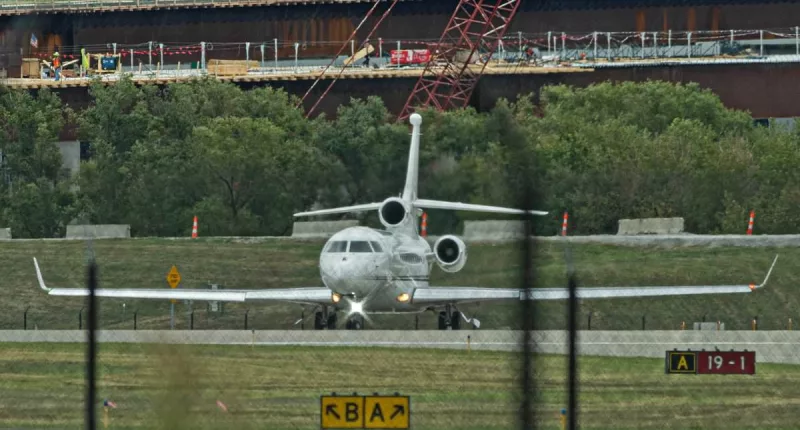 Taylor Swift's private jet is spotted leaving Kansas City