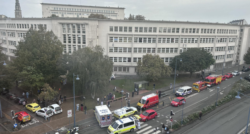 Teacher stabbed to death by knifeman shouting ‘Allahu Akbar’ who stormed school in France amid call for ‘Day of Jihad’