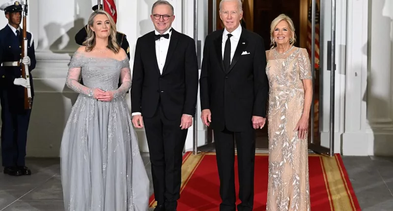 The Bidens host subdued White House state dinner for Australia