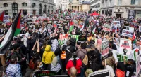 There were huge protests across urban Britain by the anti-Israeli brigade on Saturday