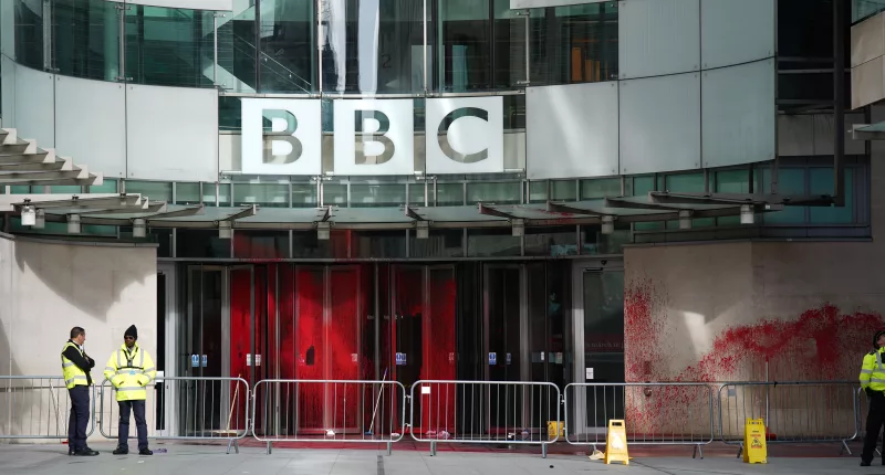 Palestine Action claimed responsibility for defacing the BBC’s London HQ with red paint