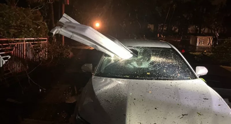 Tornado rips through Florida beach community causing cars to overturn