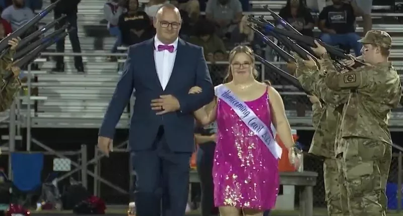Touching moment teen,18, with down syndrome is named homecoming queen