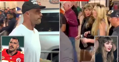 Travis Kelce leaves Met Life Stadium WITHOUT 'girlfriend' Taylor Swift
