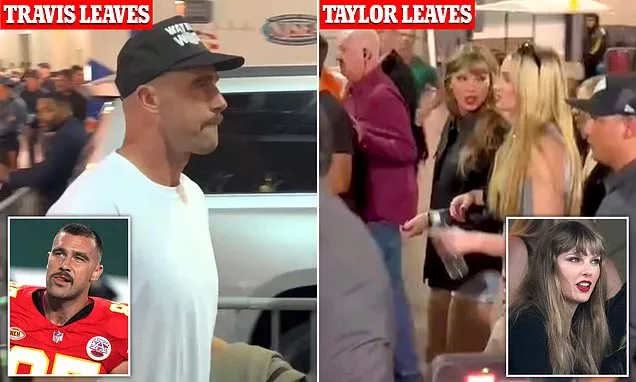 Travis Kelce leaves Met Life Stadium WITHOUT 'girlfriend' Taylor Swift