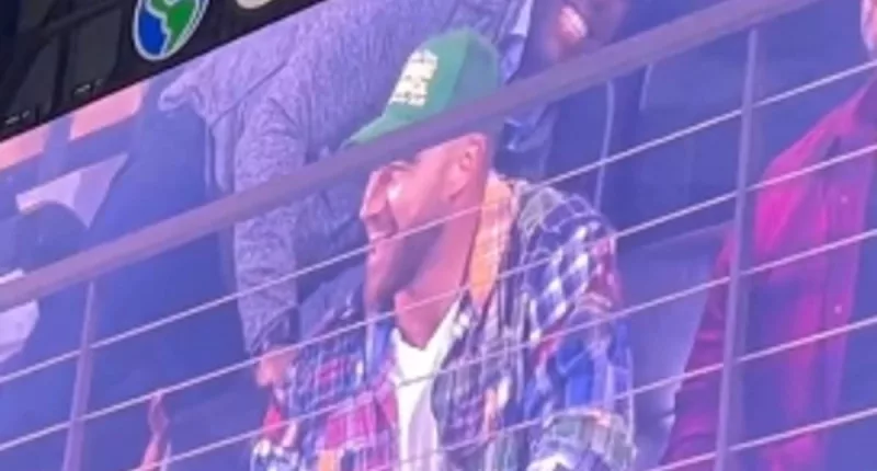 Travis Kelce spotted at Game 1 of World Series without Taylor Swift