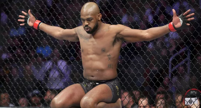 UFC champion Jon Jones reveals bandages following pectoral surgery